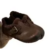 Versión de Lana~En Stock 2025 Invierno Nuevos Casual Retro Versátil Sin Cordones Planos Zapatos de Algodón con Forro de Felpa Estilo Birkenstock para Mujer