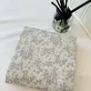 Sábana Individual Estampada de Algodón Puro 13372 Estilo Fresco de Algodón Puro 100% Algodón Sarga Sábana de Cama para el Hogar Suave y Lisa