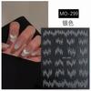 Explosões vermelhas líquidas destacam a arte do prego de seda reflexiva linha de seda ultrafina luminosa disco burst flash longo nail art adesivos atacado