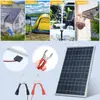 Suministro Transfronterizo de Panel Solar Monocristalino de 10W con Marco, Cables con Pinza de 3m, Controlador de 12V/18V, Kit de Panel Fotovoltaico