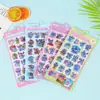 Pegatinas de Dibujos Animados Estilo Japonés 3D de Relieve Sólido para Niños Materiales para Planificador DIY Pegatinas de Cristal Pegatinas de Papelería Decoración
