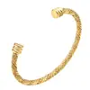 Pulsera de Cable de Acero Inoxidable Pulsera de Gama Alta para Mujeres Venta Directa de Fábrica Pulsera Trenzada de Acero de Titanio Popular en Europa y América