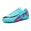 Zapatos de fútbol para niños, caña baja, clavos largos, TF, clavos rotos, suela plana, para hombres y mujeres, adolescentes, estudiantes, zapatillas deportivas de competición de ping pong