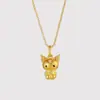 El Mismo Estilo de Oro Arena Azul Quemado Esmalte Macarrón Caballo Mecedora Ángel Pequeño Collar Lujo Accesible Clásico Collar de Gama Alta