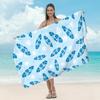 Toalla de Playa de Microfibra Transfronteriza para Adulto Estampada para la Playa Chal Protector Solar Absorbente Toalla para Nadar de Secado Rápido Toalla de Baño
