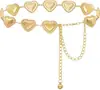 Adornos Transfronterizos Europeos y Americanos Cadena de Cintura Retro en Forma de Corazón para Mujer Moda Versátil Cinturón de Cadena Metálica para Combinar con Suéteres En Stock Venta al por Mayor