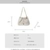 Bolsas de Moda Transfronterizas para Mujer 2026 Nuevo Bolso Tote Acolchado Bordado con Cadena Bolso de Hombro Pequeño Estilo Chanel