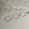 Anillo Onihan de Plata Pura S925 Celebridad de Internet Nicho Lujo Ligero Simple Estilo Frío Trenzado Elegante Versátil Geométrico para Mujer