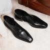 [Vip Especializa-se em Fornecimento] Botas de Cano Alto em Couro Genuíno para Homens, Brogue Esculpido Britânico Retro com Zíper Lateral Botas Chelsea de Negócios