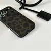Funda para teléfono Ins Otoño e Invierno Estampado de Leopardo Verde Ámbar 17Promax 15Pro Adecuada para Apple 16Promax14Pro