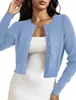 Nova Jaqueta Tricô Longa de Venda Quente para Outono e Inverno, Cardigan Versátil de Cor Sólida, Blusa Casual de Botão Único com Gola Redonda