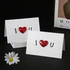 Cartão de Saudação de Amor para o Dia dos Namorados 520, Cartão de Declaração para o Dia dos Namorados Chinês, Cartão Dobrável Estéreo em Formato de Coração Feito à Mão DIY de Aniversário