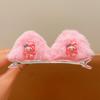 Horquilla de Felpa para Niños Horquilla de Orejas de Gato Tridimensionales Lindas para Niña Horquilla para Bebé Clip para Flequillo Lateral de Niña Accesorios para el Cabello