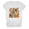 Modo profesor en Amazon eBay estación independiente moda casual retro camiseta de mujer cuello redondo manga corta
