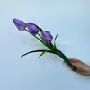 Suministro directo transfronterizo de flores artificiales de tulipán accesorios para fotografía de bodas flores falsas decoración de fiesta familiar flores artificiales