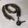 Candado de Cadena para Bicicleta, Candado Articulado Antirrobo para Bicicleta, Candado de Cadena de Cuero para Motocicleta, Candado para Bicicleta de Montaña, Exterior
