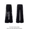 Jeans Bordados a Mano Retro de Calle Estilo Americano para Hombre y Mujer Marca de Moda Sueltos Sumergidos Combinan con Todo Pantalones Rectos para Hombre