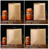 Bolsa de Papel para Empacar Marrón Barbacoa Panqueque Roujiamo Bolsa para Empacar Snacks Panadería Pan Bolsa de Empaque de Papel Impermeable y Resistente a la Grasa Personalización