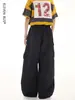 Estilo Urbano Montaña Exterior Casual Pantalones de Pierna Ancha Largo hasta el Suelo Hombre Marca de Tendencia Americana Versátiles Pantalones Cargo Paracaídas para Hombre