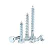 Parafusos Sextavados para Madeira Galvanizados Autoatarraxantes Parafusos de Metal para Fixação Sextavados Externos Parafusos de Aço Inoxidável Rosca Total Parafusos para Madeira