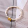 Venta al por mayor: Pulsera de perlas con lazo de princesa Escape, estilo Chanel, sencilla y combinable, accesorios para niñas.