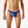 Suave como la seda a través de brillo de aceite fino sedoso cintura ultrabaja tanga para hombre sexy comercio exterior 7071