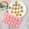 Molde de silicona para galletas de chocolate y dulces, con forma de conejito de Pascua, para hacer uno mismo.