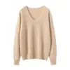 Fio Consinee 100% Caxemira Suéter de Caxemira Premium Slim-Fit Feminino Malha Base Versátil