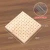Placa de Bloqueio com Motivo de Flor de Crochê em Madeira Maciça, Bloqueio para Tricô à Mão, Quadrados da Vovó, Figura de Bloqueio, Boneca, Pegboard de Argila