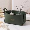 Cesta de almacenamiento de escritorio estilo ins, cesta para mascarillas cosméticas, cesta de almacenamiento para tocador, cesta para aperitivos de mesa de centro de pasillo
