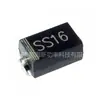 Guía de cristal micro SS16 SK16 SMAF 1A 60V patch DO-214AC Diodo Schottky punto original