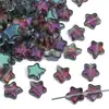 Contas Coloridas Galvanizadas em Vidro Estrela de Cinco Pontas Contas em Fio Contas Soltas Artesanal DIY Pulseira Colar Pulseira Acessórios de Joias Materiais Atacado