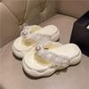 Chanclas de suela gruesa para mujer, verano, moda exterior, chanclas casuales, para interior, antideslizantes, para aumentar la altura, sandalias de playa para mujer