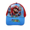 Sombrero Infantil de Comercio Exterior Dibujos Animados Anime Super Mario Estampado de Araña Gorra de Béisbol Niños Niñas Niños Sombrero de Ala Plana