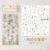 Pegatinas Vintage de Plantas y Flores de Moda Materiales Decorativos Impermeables de PVC para Diarios de Estudiantes Pegatinas Florales DIY