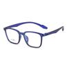 Montura de gafas de ojo de red para influencers, montura de gafas ancha sin tornillos laterales, lisa, versátil, se puede equipar con gafas para miopía con filtro de luz azul, venta al por mayor