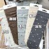 Nuevos Calcetines Elegantes y de Lujo Caídos para Otoño e Invierno, Calcetines Frescos de Color Sólido y Florales de Media Pantorrilla para Mujer, Estilo Francés Simple