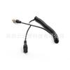 Cable de alimentación de fábrica de cabeza hembra DC5.5 * 2.1 a cabeza macho de cuatro núcleos de 4 pines Guangqi, tipo tirachinas, resorte Q