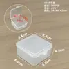 Caja de Plástico Cuadrada con Tapa, Caja de Almacenamiento Transparente, Caja para Empaque de Herramientas y Piezas de PP, Caja para Accesorios de Componentes Digitales