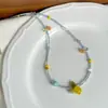 Collar de Cuentas de Gama Alta, Elegante y de Nicho "Limón de Positano" Hecho a Mano por Lalalovesong