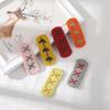 Conjunto feito à mão diy novo versão coreana do acessório de cabelo presilha para cabelo lâmina x linha sapatos de fundo e chapéus acessórios de bagagem fabricantes fornecimento direto