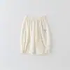Calças Finas Cropped Estilo Coreano para Bebês e Crianças Pequenas, Novo Estilo de Verão, Calças de Corte Reto Estilosas e Versáteis, Calças Casuais de Verão, Categoria a