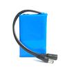 Bateria de polímero de lítio 12v pacote de bateria pequeno volume 6000mah lâmpada LED de monitoramento bateria de energia reserva substituir 18650