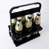 Gran Venta Seis Botellas de Botellero Plegable Plegable Cesta de Plástico para Cerveza Estante Plegable para Bebidas Botellero Portátil