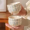 Juego de vajilla de cerámica de color bajo vidriado estilo ins minimalista para uso doméstico, que incluye tazones, platos, tazones para sopa, tazones para fideos, tazones para arroz y cubiertos