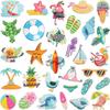 Capítulo de Bordado de Chá Xiao Tian Guo Tema de Férias Havaianas Adesivos de Tecido para Bordado Decoração de Roupas Patch para Boia de Natação de Praia