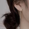 Aretes de trébol de cuatro hojas para mujer otoño e invierno 2022 nuevos aretes de borla de estrella de alta gama de moda aretes simples de nicho