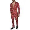 Exportación Europea y Americana 2025 Nuevo Traje de Camisa de Manga Larga de Moda Casual Tendencia para Hombre Estampado 3D