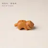 Cabeza de Oso Estéreo Suave y Linda Madera de Durazno Arte Accesorios DIY Accesorios Trenzados con Cuentas Cuentas Espaciadoras Pulsera Collar Joyería