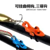 Temu Internacional Venda Quente ABS Dispositivo de Enganchar Gancho de Vara de Pesca Suporte de Isca Gancho Modelo para Pesca de Rocha e Pesca Marinha Enganchar Rápido